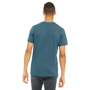 BELLA+CANVAS Unisex Jersey Short Sleeve Tee by Bella + Canvas – Small-X-Large, Polyester, Heather Slate, Model 3001