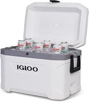 Igloo 00050541 Cooler Box, Outdoor, Cooler Box, Cold Retention, Thermal Box, Marine Ultra, White, 54qt, 51L, Genuine
