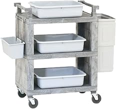 Vollrath 30-1/2" x 18-1/2" x 39" Closed End Utility Cart