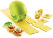 Silikomart Pack of 4 Snack'n'Roll Cutter Roller for Pasta and Snacks, Green, Size 110 x 97 h 78 mm, Made in Italy