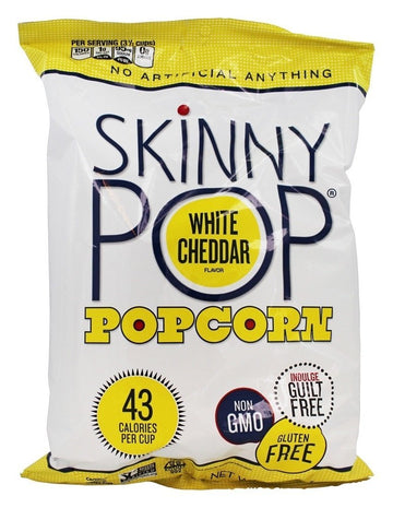 Skinny Pop Popcorn Rte Wht Chdr Lte by SkinnyPop – 0.33 Ounce (Pack of 12), Plastic, No Color, Pack of 12, Model 850251004179