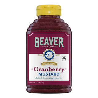 Cranberry Mustard by BEAVER – 13 Ounce (Pack of 6), Pack of 6