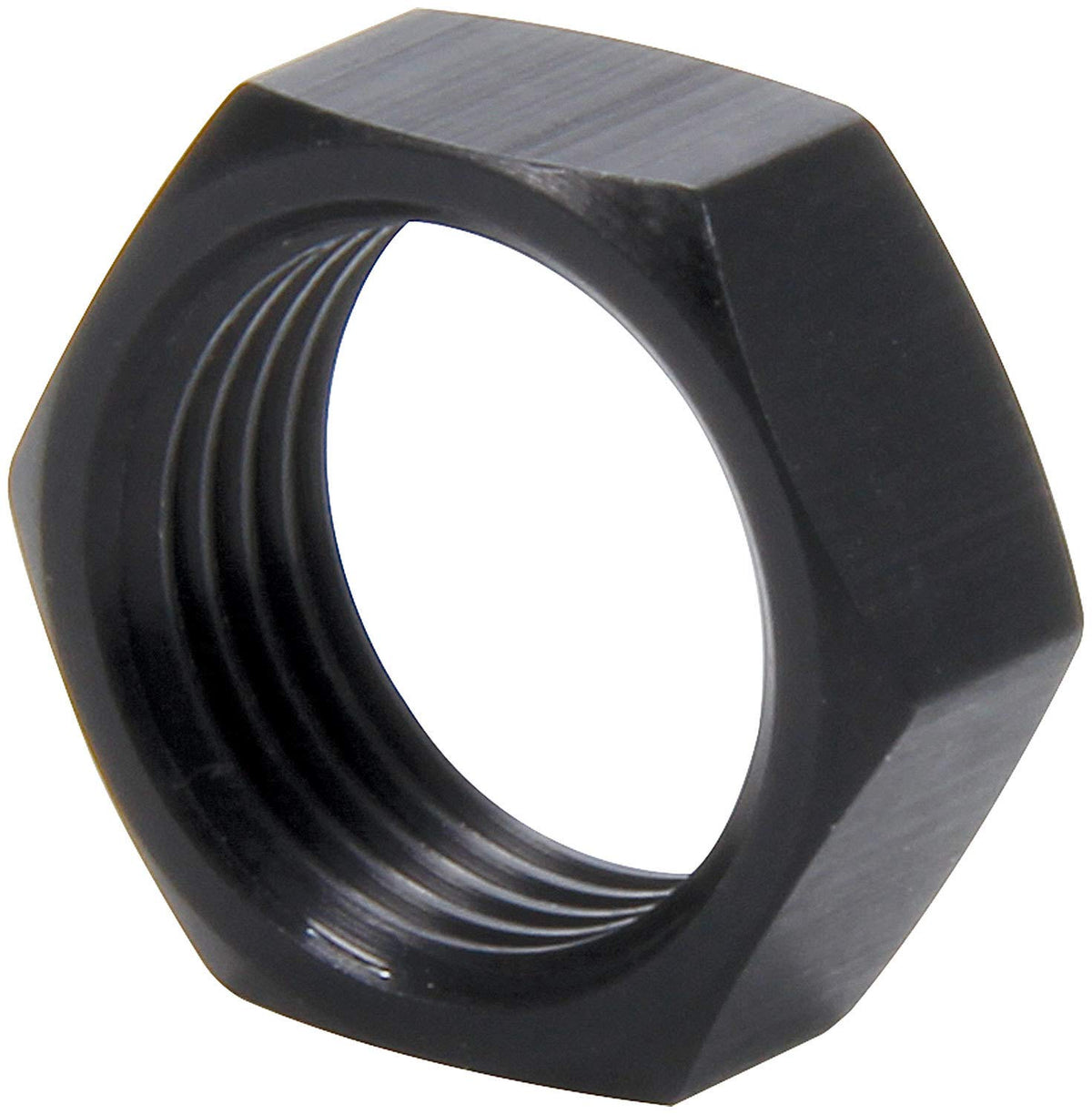 5/8"-18 RH Thin OD Black Aluminum Jam Nuts by Allstar Performance – Aluminum, Black, Model ALL18286-50