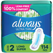 Always Size 2 / 114.0 / 114 count Sanitary Napkins