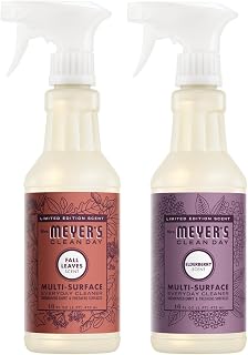 Mrs. MEYER'S Multi-Surface Cleaner, 1 Fall Leaves Scent & 1 Elderberry Scent, 16 FL OZ Each (Variety Pack)