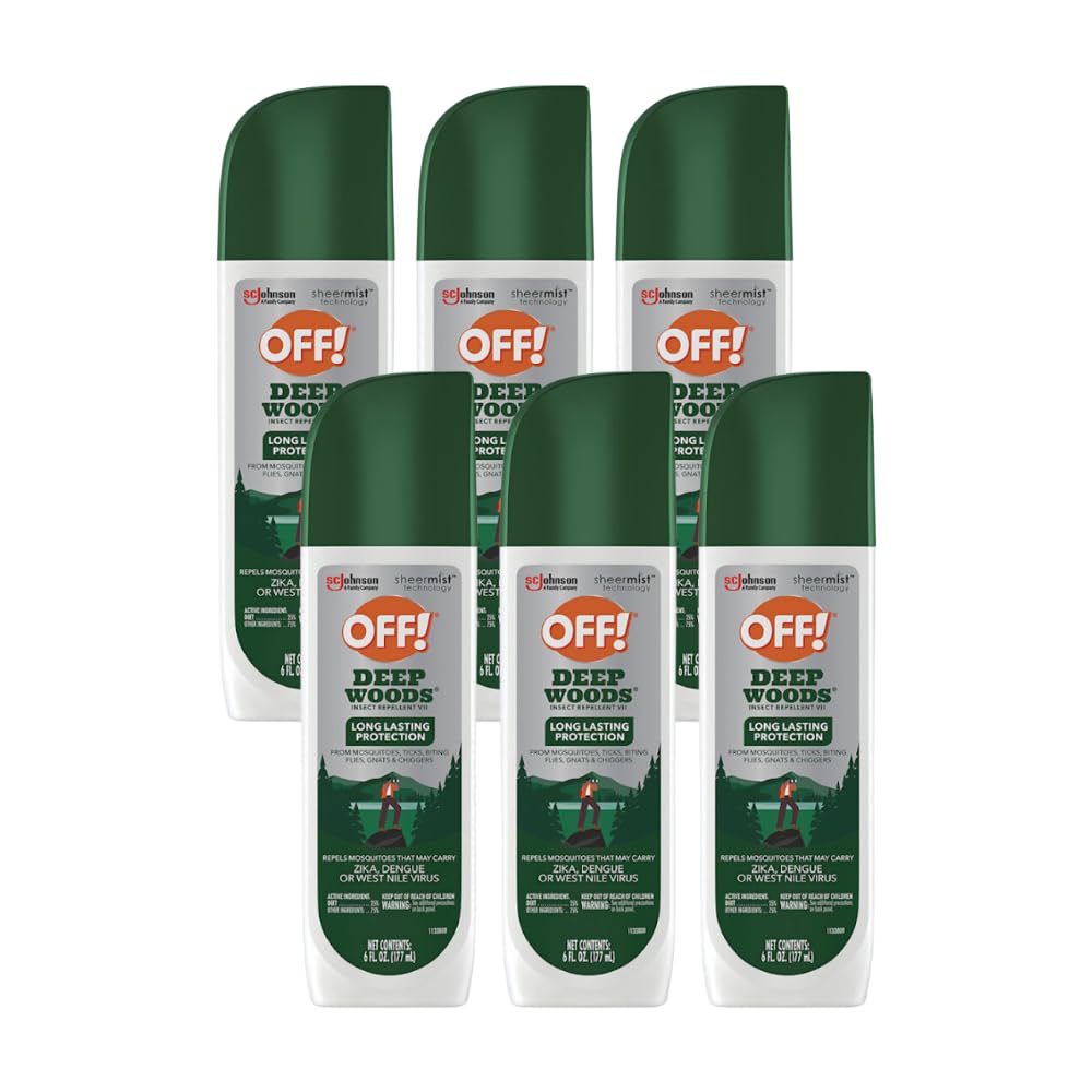 Deep Woods Insect Repellent VII by OFF! – 6 Fl Oz (Pack of 6), Pack of 6