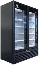 Beverage Air MT53-1B 54-1/4” W x 78-3/8” H, Reach-in Refrigerated Two Glass Door Merchandiser Display, 41.66 Cu. Ft. Capacity