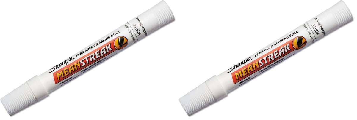 Smearproof Permanent Marker () (Pack of 2) by Sharpie – 1 Count (Pack of 2), Plastic (body), Porous materials (tip), 화이트., Pack of 2, Model 85018