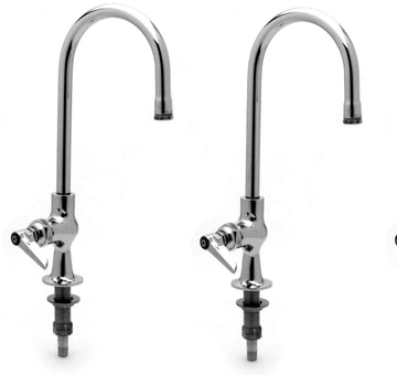 B-0305 Deck Mount Single Pantry Faucet with Rigid Gooseneck and Stream Regulator (Pack of 2) by T&S Brass – Pack of 2, Brass