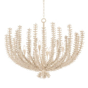 Pedrillo 8-Light Chandelier | Natural & Vogue Style | Cream Plaster Finish | Made of Natural Woven & Tree Derived | Damp-Rated for Bathroom Use | -CP by Corbett Lighting – Model