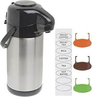 HUBERT Airpot Thermal Coffee Dispenser with Pump Lid, 2.5 Liter