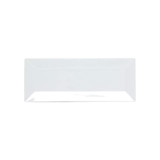 Classic white melamine dinnerware collection 15" x 5 1/4" plate by Thunder Group – Large, Melamine, White, Model 29115WT