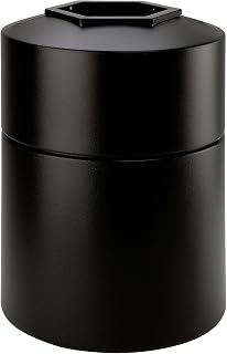 Commercial Zone Products PolyTec Series 45gal Round Trash Can, Black (730101)