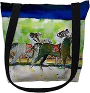 Betsydrake TY142G 18 x 18 in. Close Race Tote Bag - Large Black