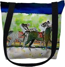Betsydrake TY142G 18 x 18 in. Close Race Tote Bag - Large Black