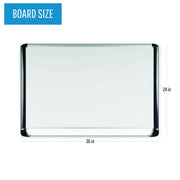 MasterVision Black / 36"W x 24"H / Porcelain Dry Erase Boards