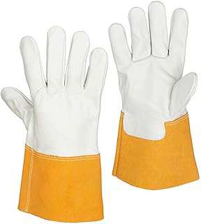 Tillman 1355M Unlined Cowhide MIG Welding Gloves 4" Cuff, Medium