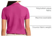 Women's Silk Touch Polo by Port Authority – Silk, Tropical Pink, Model SNM-400333