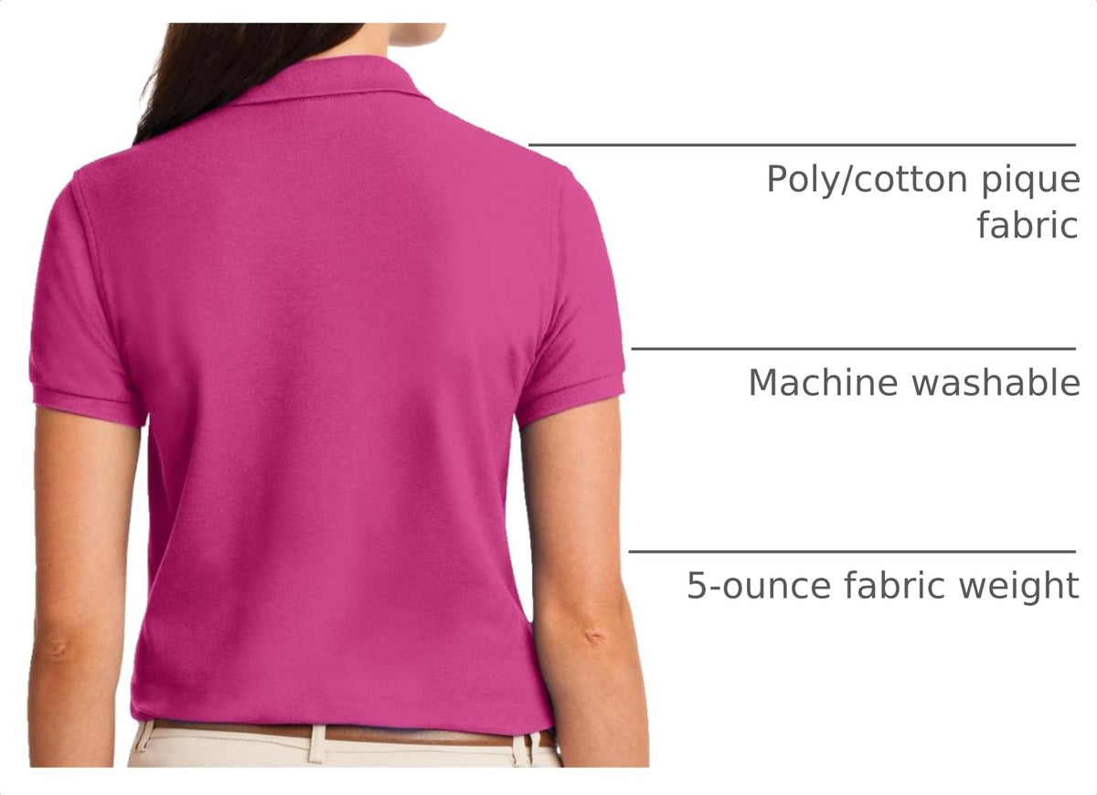Women's Silk Touch Polo by Port Authority – Silk, Tropical Pink, Model SNM-400333