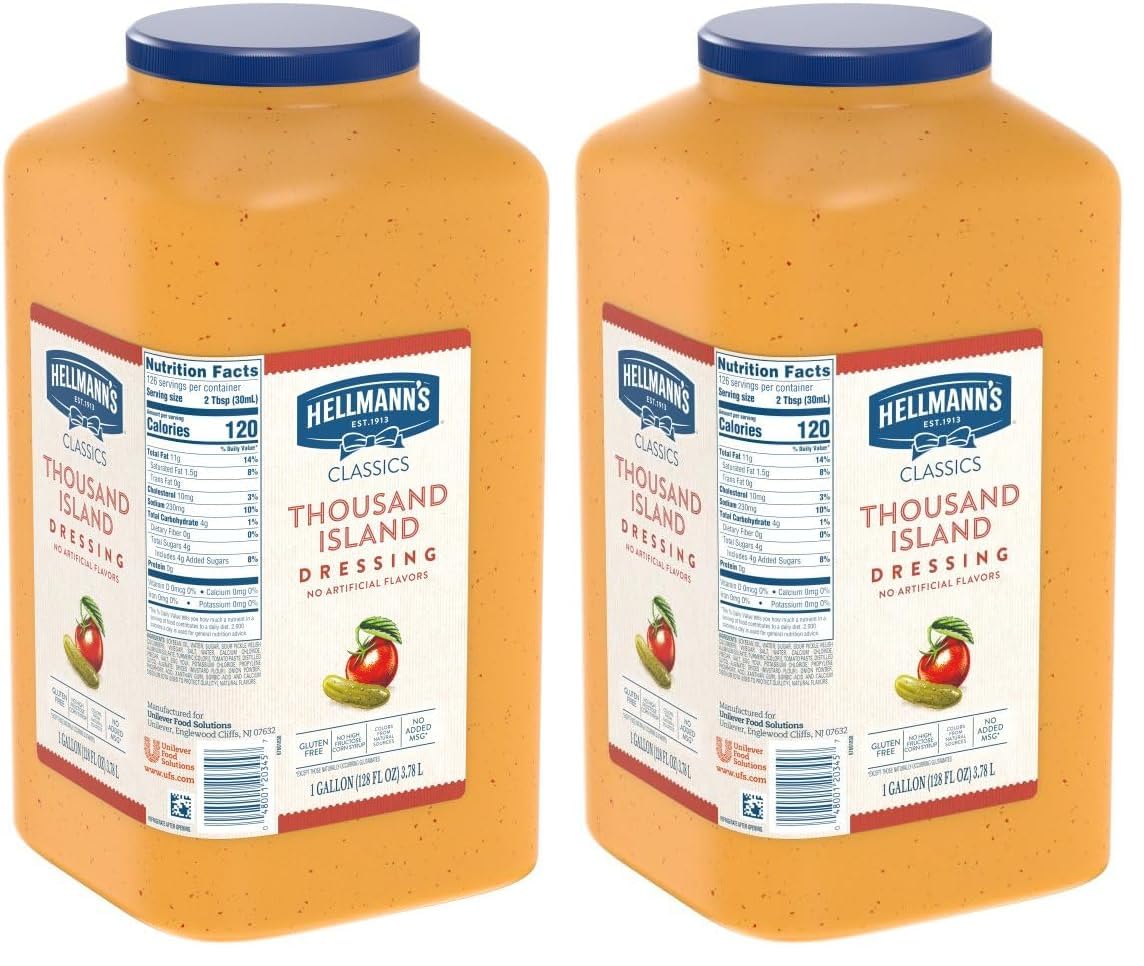 HELLMANN'S 128 Fl Oz (Pack of 2) / 1 / 2 French