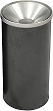 Witt Industries 2000SVN Steel Urn Ash Receptacle, Round, 10" Diameter x 20" Height, Silver