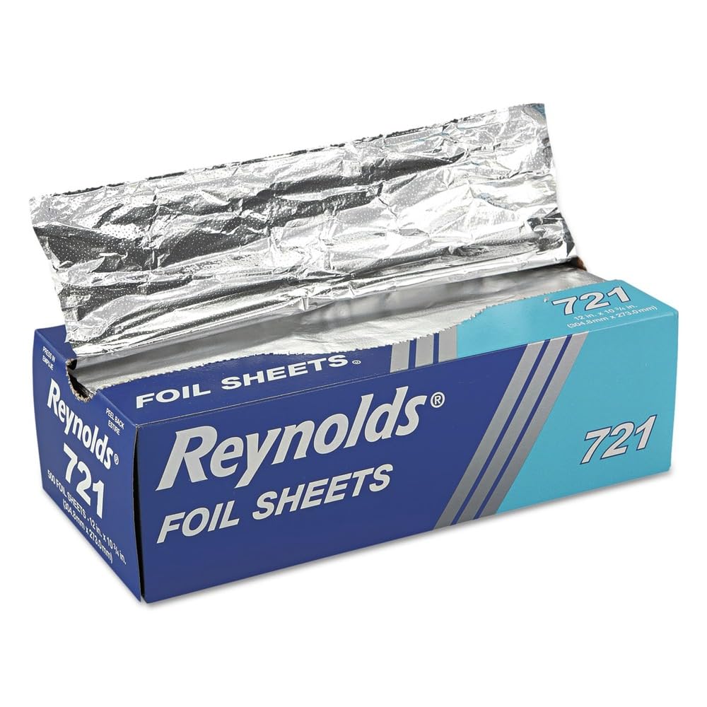 Wrap Pop-Up Interfolded Aluminum Foil Sheets by Reynolds – 500 CT, Aluminum, Pack of 500, Model U07211R0