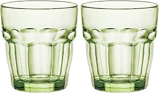 Bormioli Rocco "Rock Bar Lounge Glass, Peach, Mint, Ice, Set of 6 (Pack of 2)