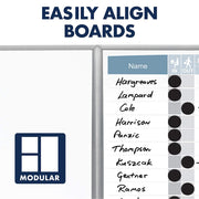 Quartet 1 / 23"W x 23"H / Silver Dry Erase Boards