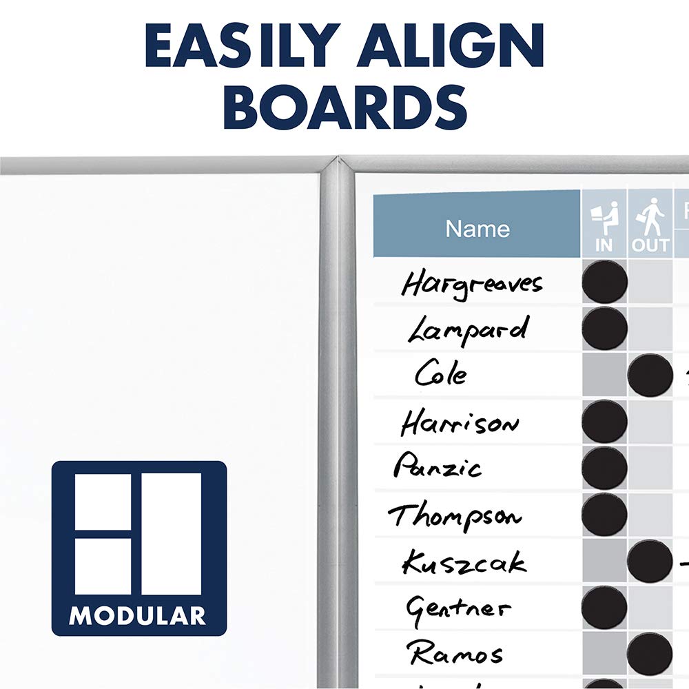 Quartet 1 / 23"W x 23"H / Silver Dry Erase Boards