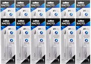 X-Acto #1 Precision Hobby Knife Set X3311 with 5 No. 11 Fine Point Replacement Blades, 12 Count – for Art, Crafting, Cutting, Detailing, Scrapbooking