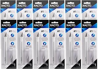 X-Acto #1 Precision Hobby Knife Set X3311 with 5 No. 11 Fine Point Replacement Blades, 12 Count – for Art, Crafting, Cutting, Detailing, Scrapbooking