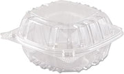 DART DCCC57PST1 - Clearseal Plastic Sandwich Hinged Container, 6 X 5-4/5 X 3, Clear, 125/pack