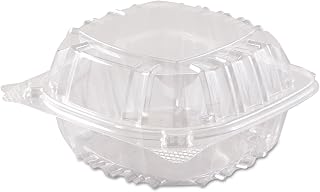 DART DCCC57PST1 - Clearseal Plastic Sandwich Hinged Container, 6 X 5-4/5 X 3, Clear, 125/pack