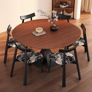 Mesa De Jantar Wooden Dining Table Walnut Round Retro Home Small Diner Table by JOYNOW – One Size, 150x90x76cm, Model 8524