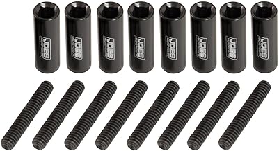 Joes Racing Products 34349 Aluminum Valve Cover Nut Kit with Studs 1/4-20, 8 Pack