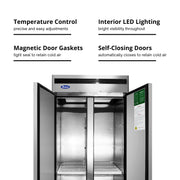 Atosa 28.5 cu. ft. / Stainless Steel / 28.5 cubic_feet Freezers