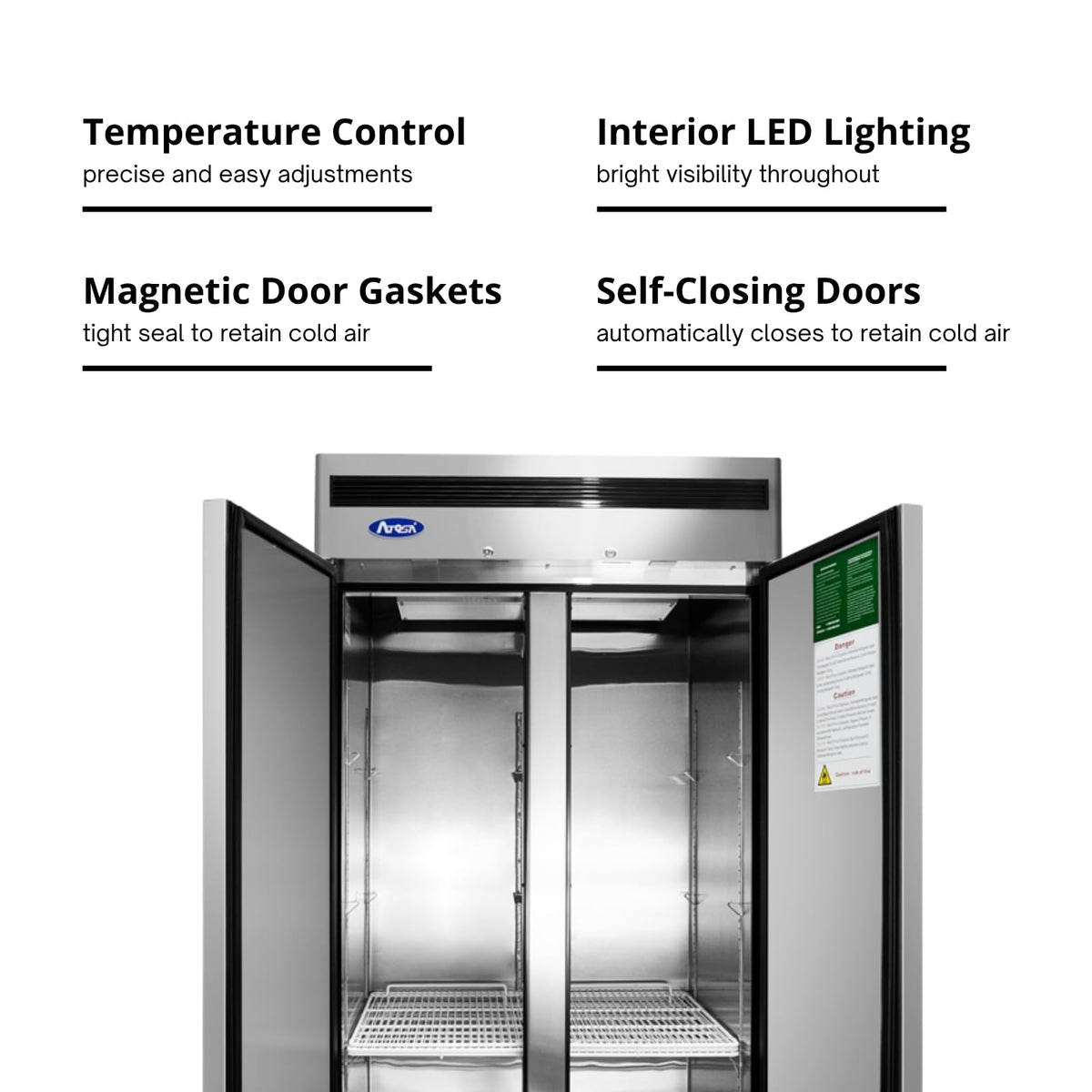 Atosa 28.5 cu. ft. / Stainless Steel / 28.5 cubic_feet Freezers