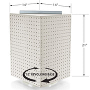 Azar Displays Pegboard only / White / 14 inches (W) x 14 inches (D) x 20 inches (H) Panels & Units