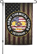 US Chemical Corps Vietnam Service Combat Veteran Double Sided Flag Outdoor Indoor Lightweight Garden Decor89