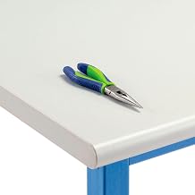 Global Industrial Workbench Top - Plastic Laminate Safety Edge, Light Gray, 72" W x 30" D x 1-5/8" Thick