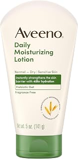 Aveeno Daily Moisturizing Body Lotion, Fragrance-Free, 5 oz