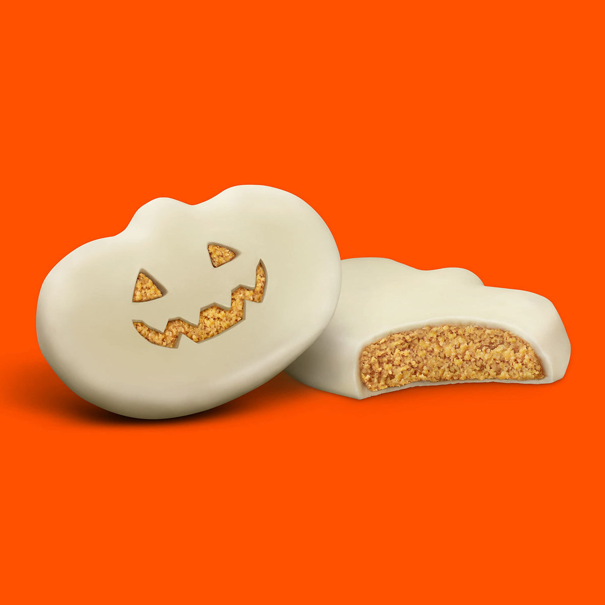 White Creme Peanut Butter King Size Individually Wrapped Pumpkins Candy by Reese's – 2.4 Ounces