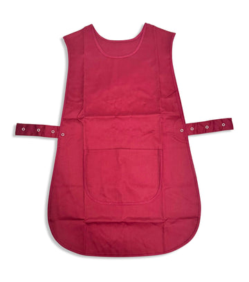 ® Burgundy Poly Cotton Cobbler Apron - 30" L x 19" W by HUBERT – One Size Fits Most, Cotton/Polyester, Burgundy, Model MT122-BUR