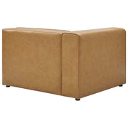 Mingle Vegan Leather Sectional Sofa Left-Arm Chair in Tan by Modway – Left-Arm Chair, Vegan Leather, Tan, Model EEI-4621-TAN