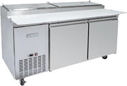 70 7/8" Pizza Prep Table w/Refrigerated Base, 115v