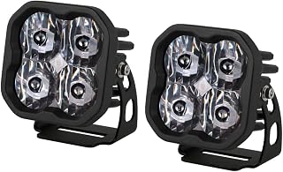 Diode Dynamics SS3 SAE/DOT White Sport LED Pod (pair), SAE/DOT Driving with Amber Backlight