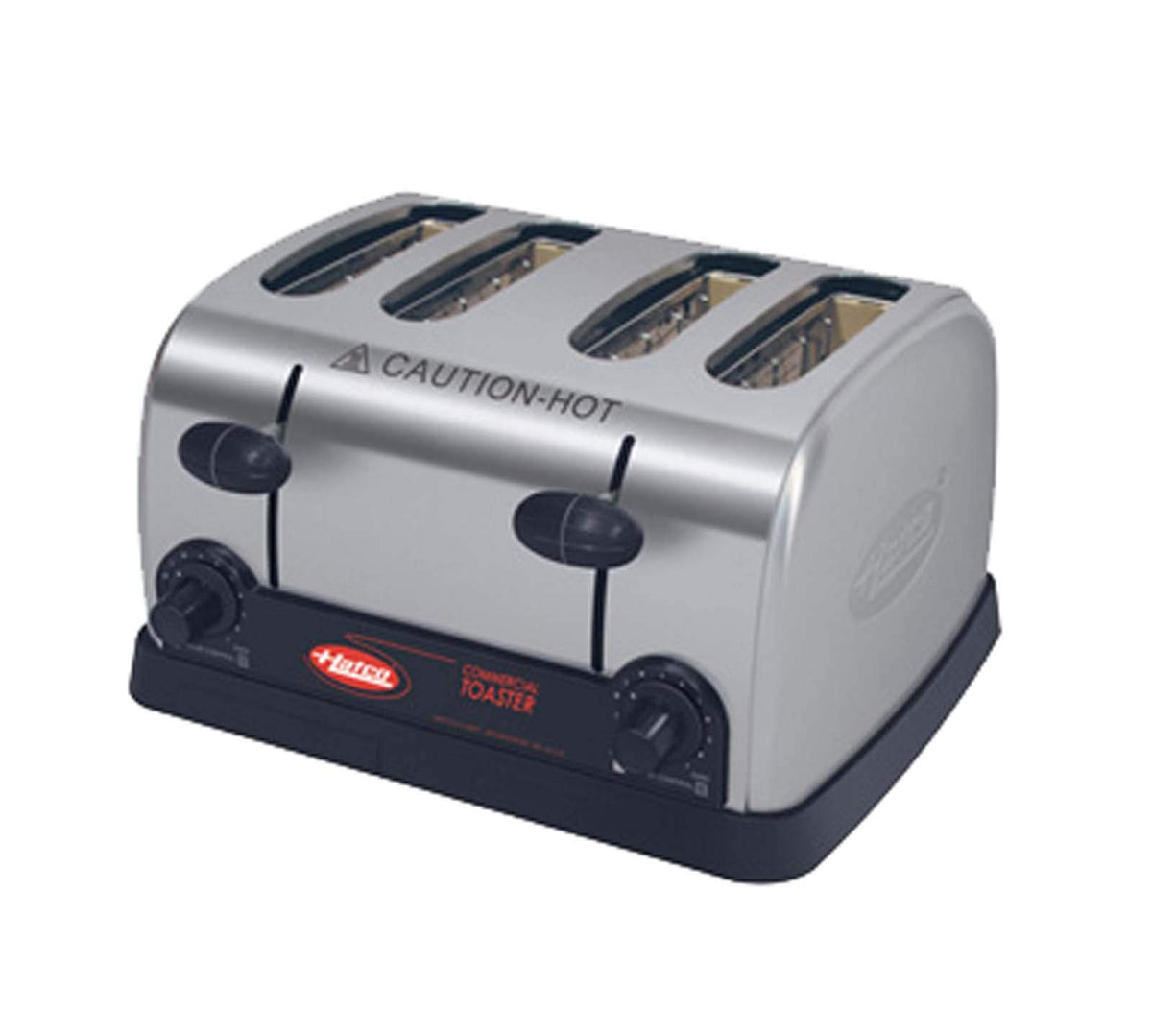 4-Slot Pop-Up Toaster | Electric Bread Bagel Warmer with Removable Crumb Tray | 1-1/4" Wide Self-Centering Compartments | 220 Slices/Hour | 13.63"W x 8.13"H x 12.38"D | Stainless