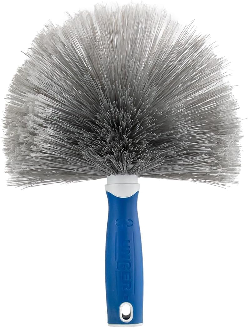 UNGER One Size (Pack of 6) / Cobweb and Corner Duster / White/Black Feather Dusters