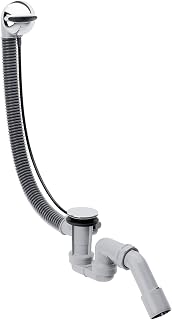 hansgrohe Complete Set for Flexaplus Waste and Overflow Set for Bath Tubs, chrome