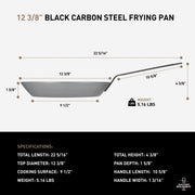 Matfer 12 3/8" / Gray / Frying Pan Woks & Stir-Fry Pans